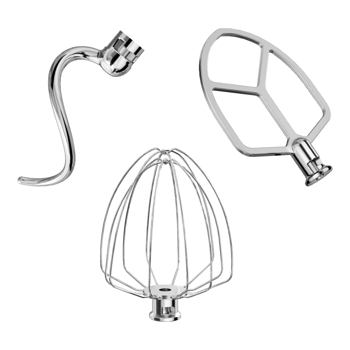 LETOMS batidora con gancho amasador de acero inoxidable para amasar uniformemente.