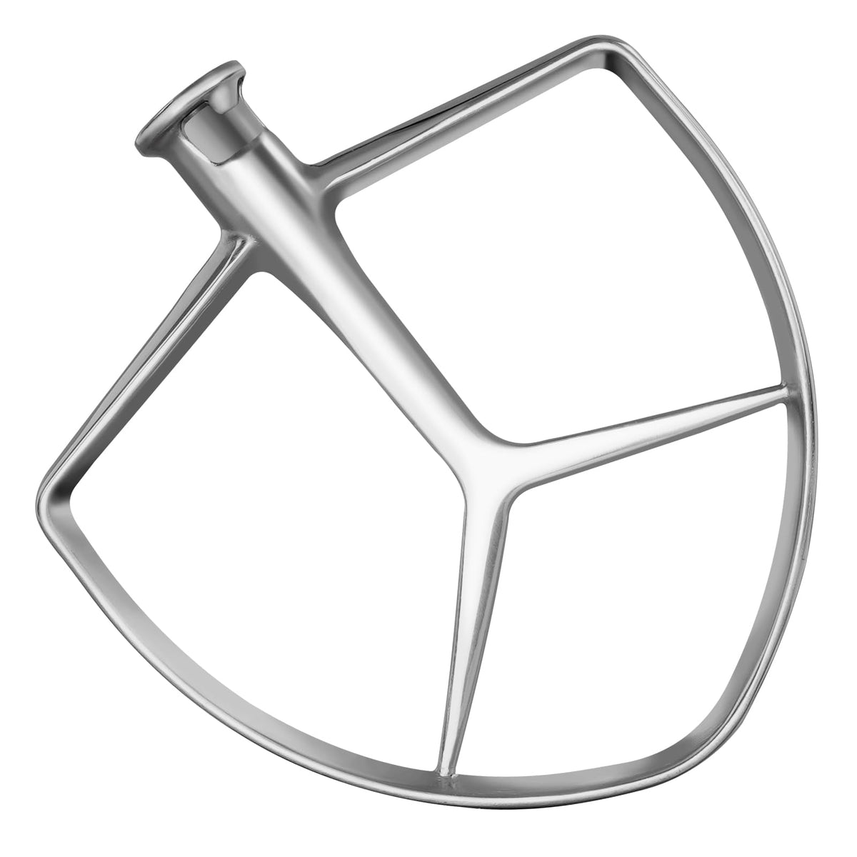 Letoms flat beater en acero inoxidable para KitchenAid 7QT, mejora la mezcla y raspado del fondo