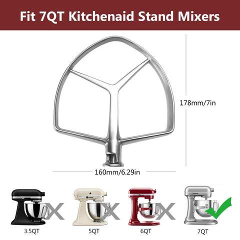 Letoms diseño borde flexible para KitchenAid 7QT, distribuye batidos de forma uniforme
