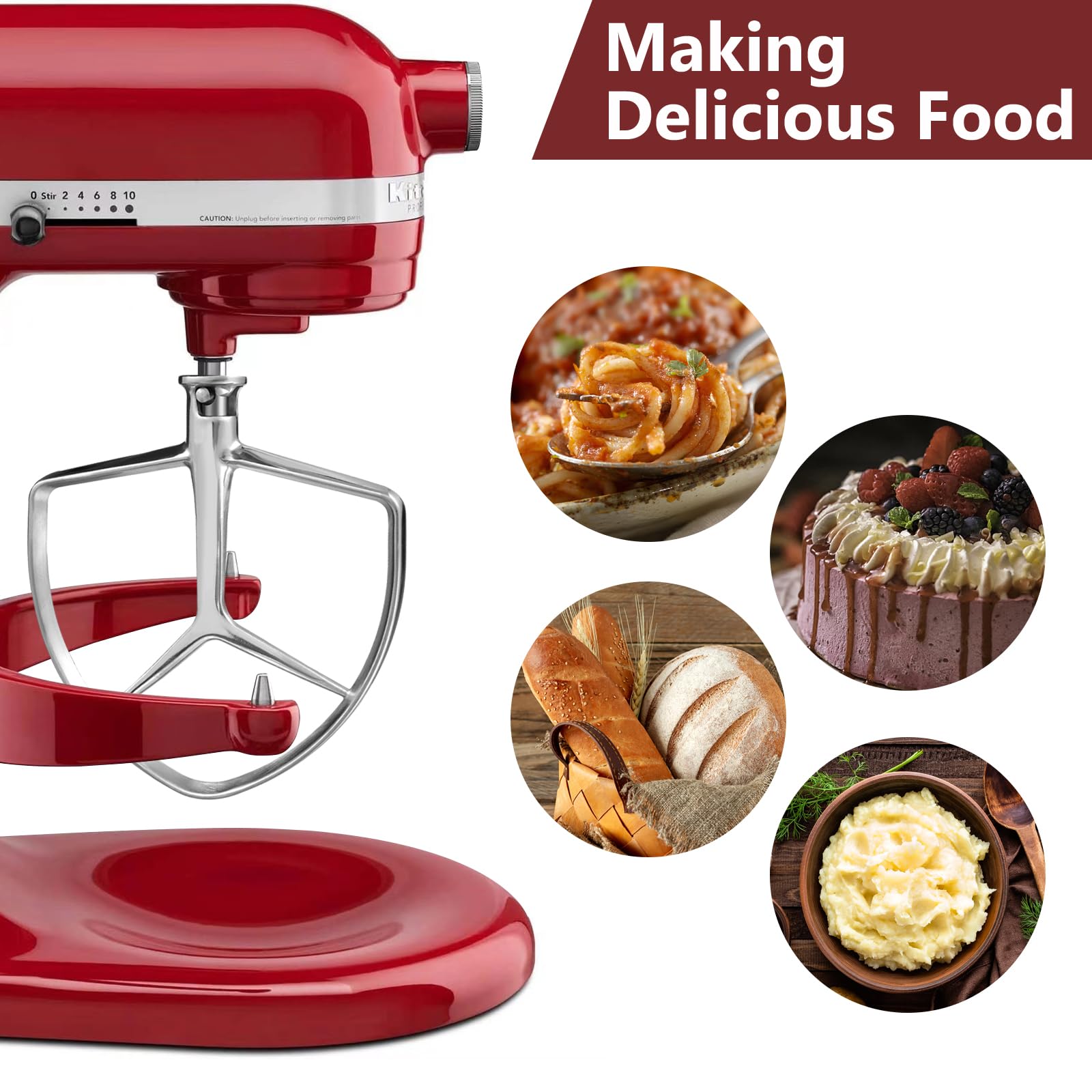Letoms pala apta para lavavajillas, limpieza rápida tras hornear con KitchenAid 7QT