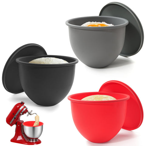 letoms-forro de silicona para tazón kitchenaid tilt-head 5qt, ajuste seguro y limpieza sencilla.