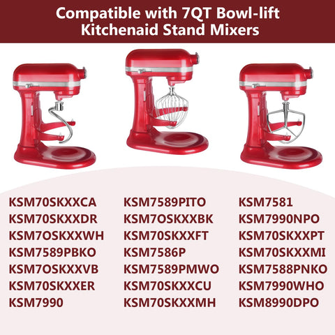 LETOMS set de tres piezas 7qt, herramientas para batir, mezclar y amasar.