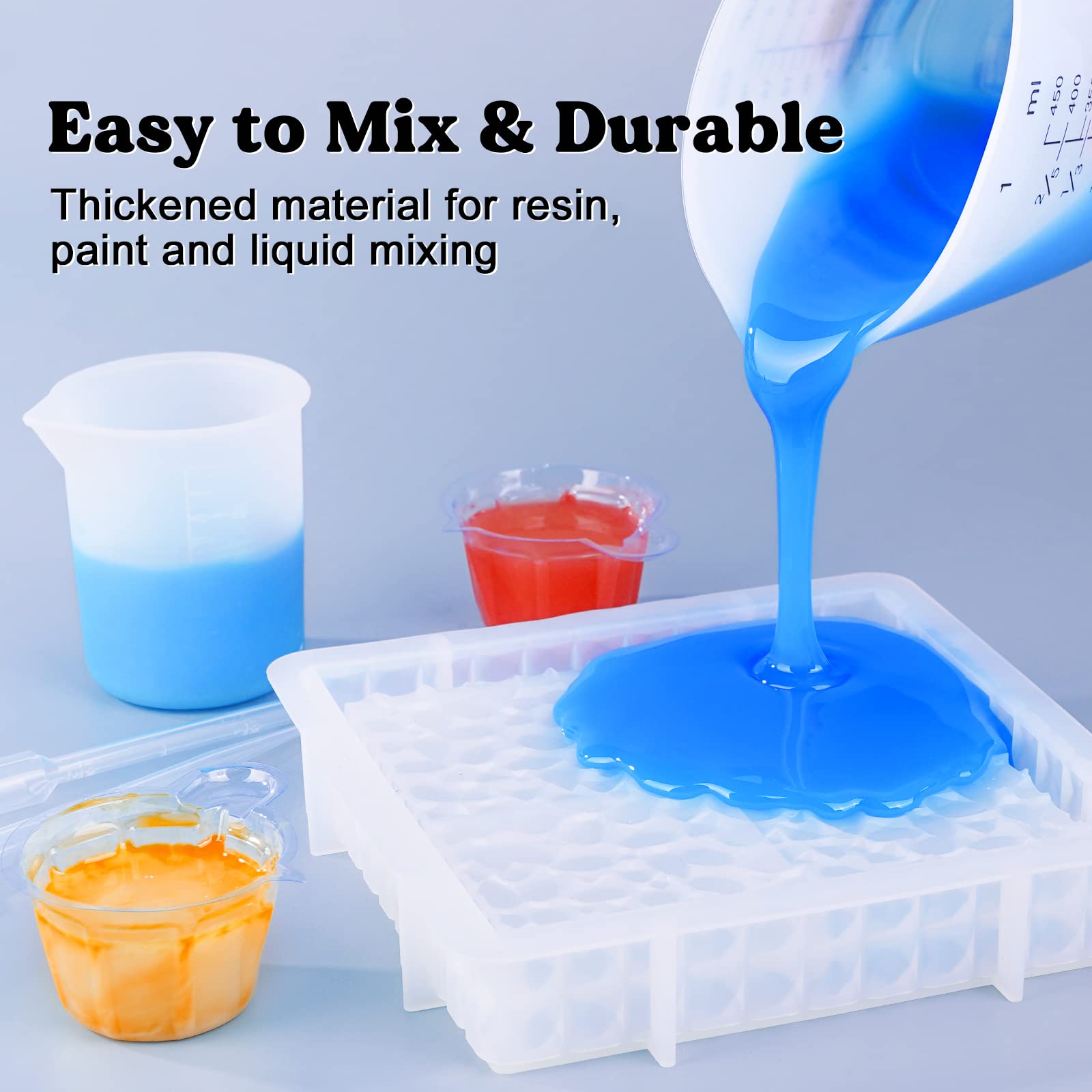 LET'S RESIN copas de mezcla 450 ml, kit completo para proyectos de resina