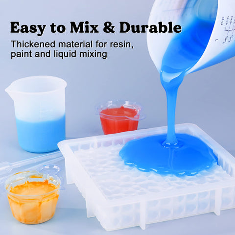 LET'S RESIN copas de mezcla 450 ml, kit completo para proyectos de resina