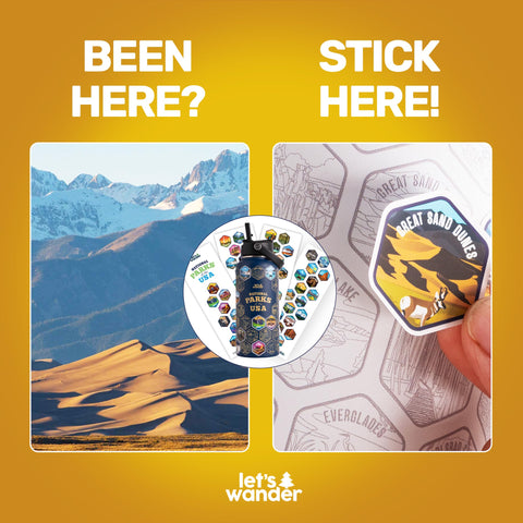 Botella LET'S WANDER libre de BPA y con alta resistencia a fugas.
