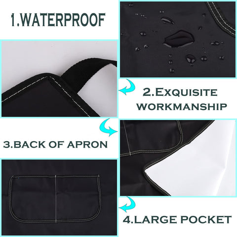 Levlo delantal protege la ropa en la cocina, ideal para freír, hornear y picar