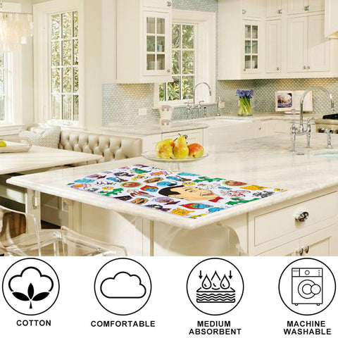 LEVLO toalla cocina waffle, textura absorbente para secar manos.
