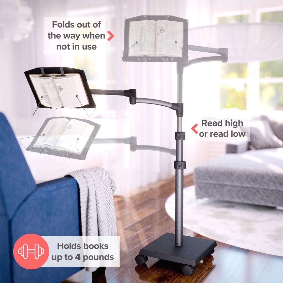 Base rodante de LEVO G2 facilita mover el conjunto entre cama, sofá y silla.
