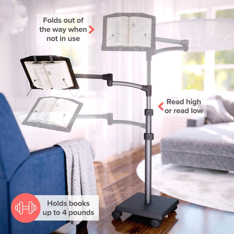 Base rodante de LEVO G2 facilita mover el conjunto entre cama, sofá y silla.