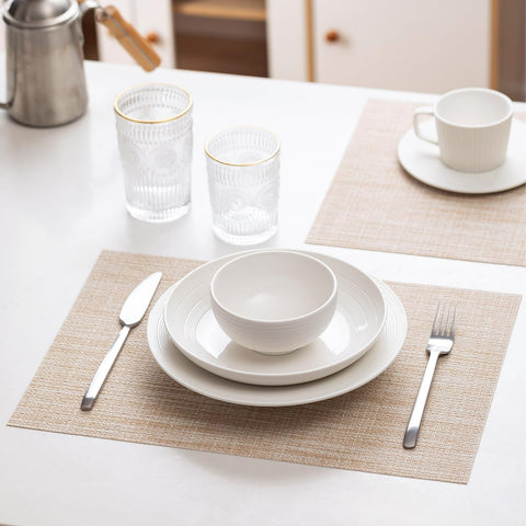 Manteles Lexmore aptos para uso en interior y exterior.