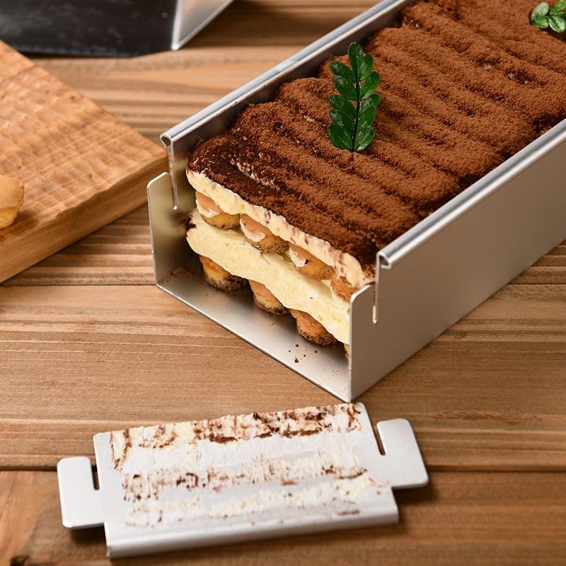 Versátiles usos: mousse y cheesecake en molde rectangular Lezekar