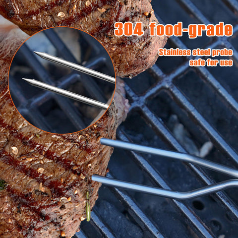 Termómetro para parrilla y barbacoa con precisión para carnes.