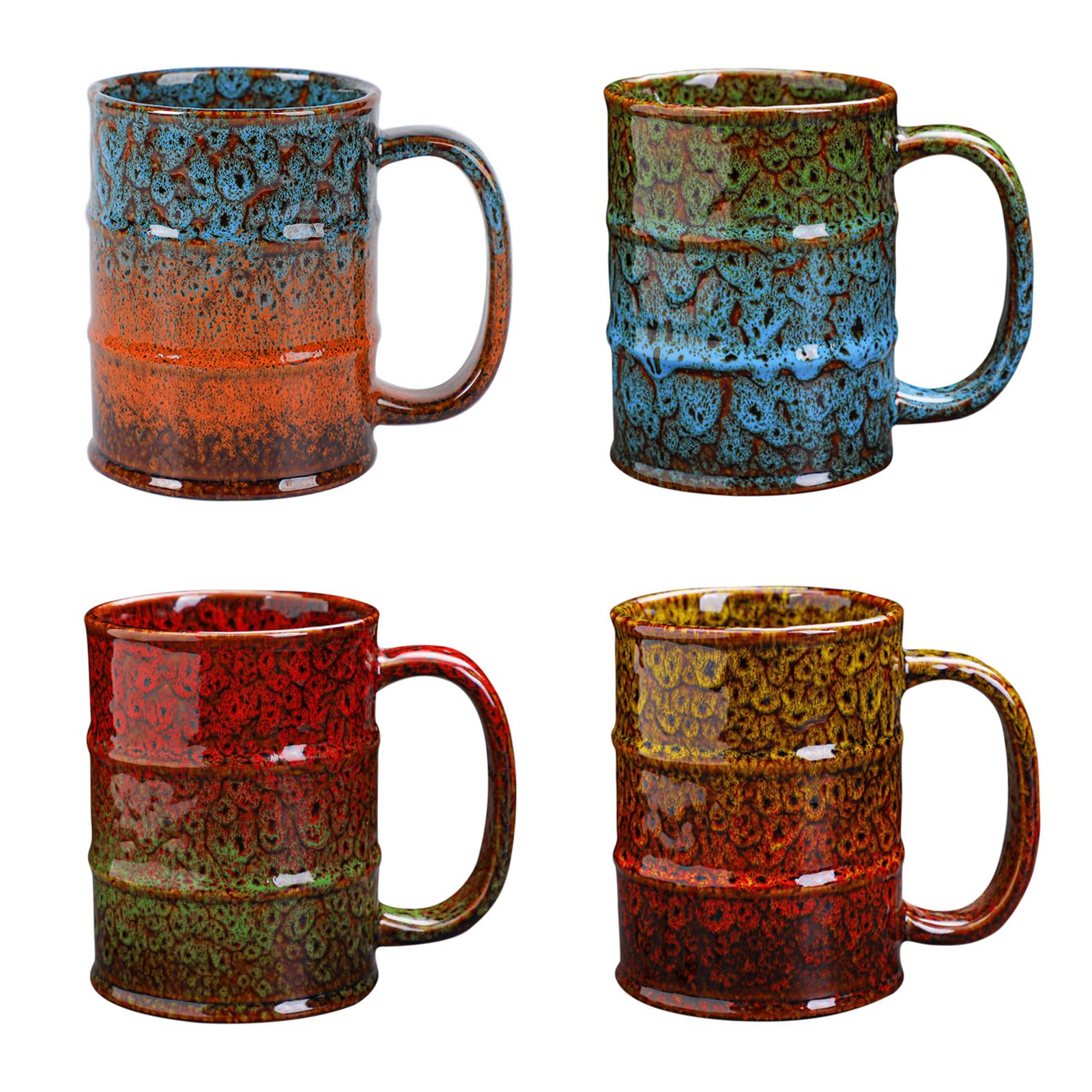 Taza LGQ colorida de cerámica, 20 oz, ideal para café diario.