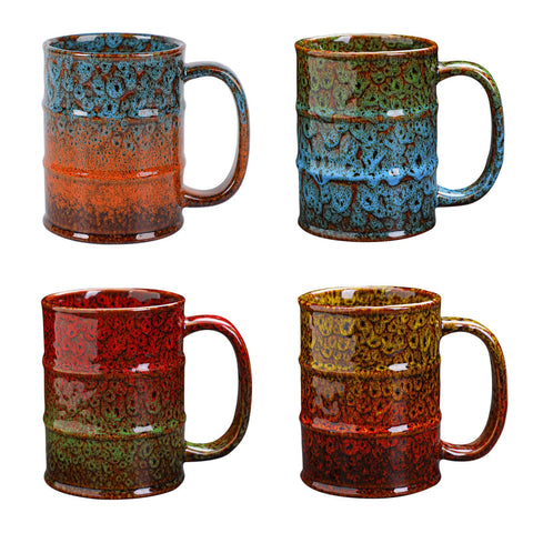 Taza LGQ colorida de cerámica, 20 oz, ideal para café diario.