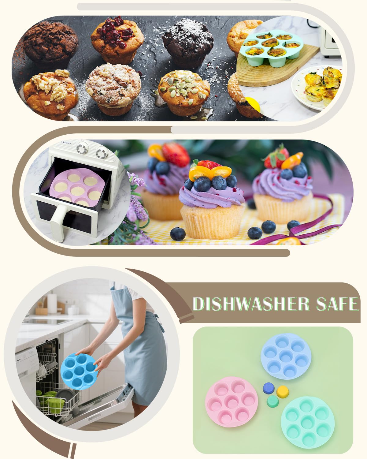 LGQUK moldes versátiles para dulces y salados en eventos