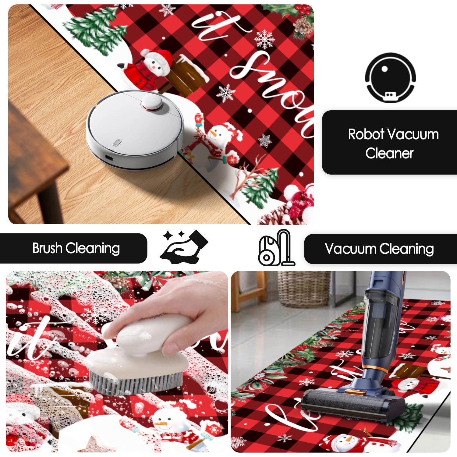 Respaldo antideslizante de LHLJOYU que mantiene la alfombrilla en su sitio.