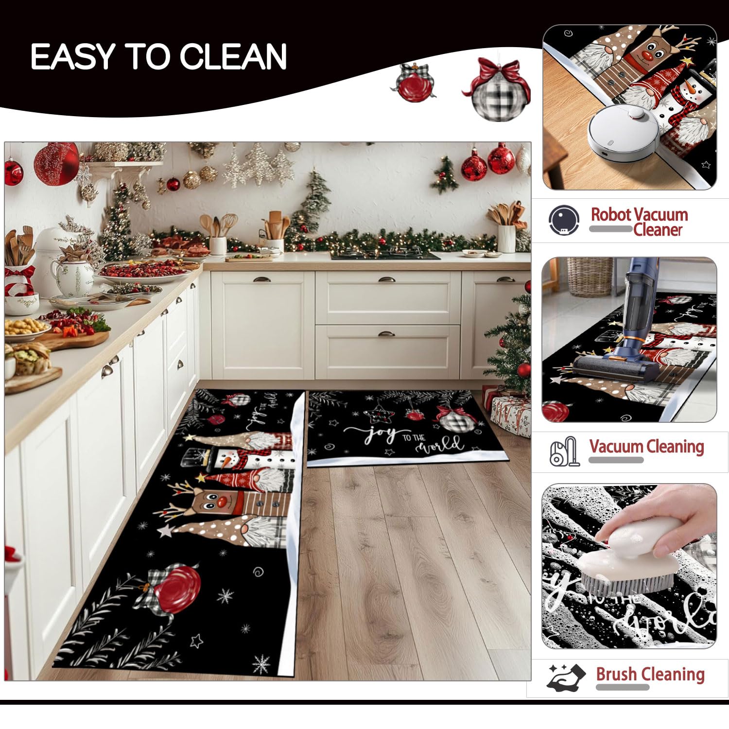 Alfombra LHLJOYU antideslizante para cocina, seguridad en zonas de alto tránsito.