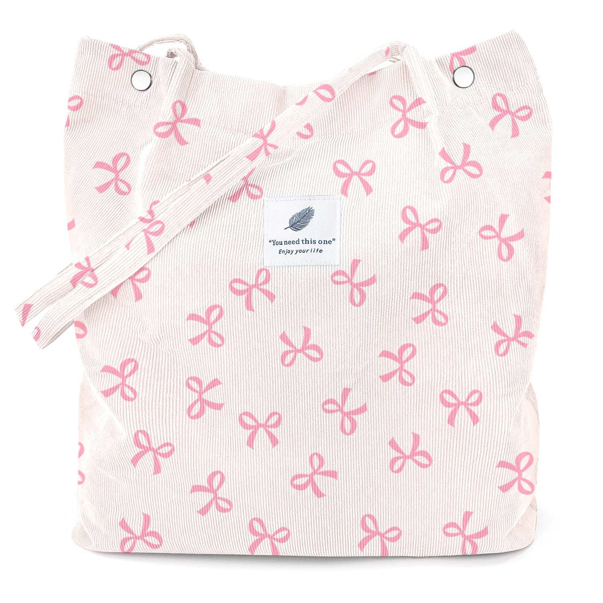 LHMTQVK bolso de pana para mujer, gran capacidad rosa, ideal para uso diario