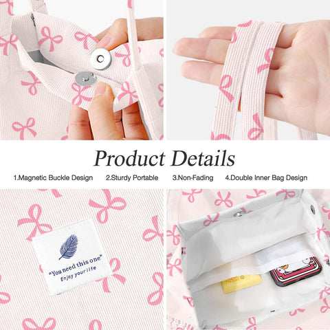 LHMTQVK bolso de pana, regalo perfecto para mujer y familia