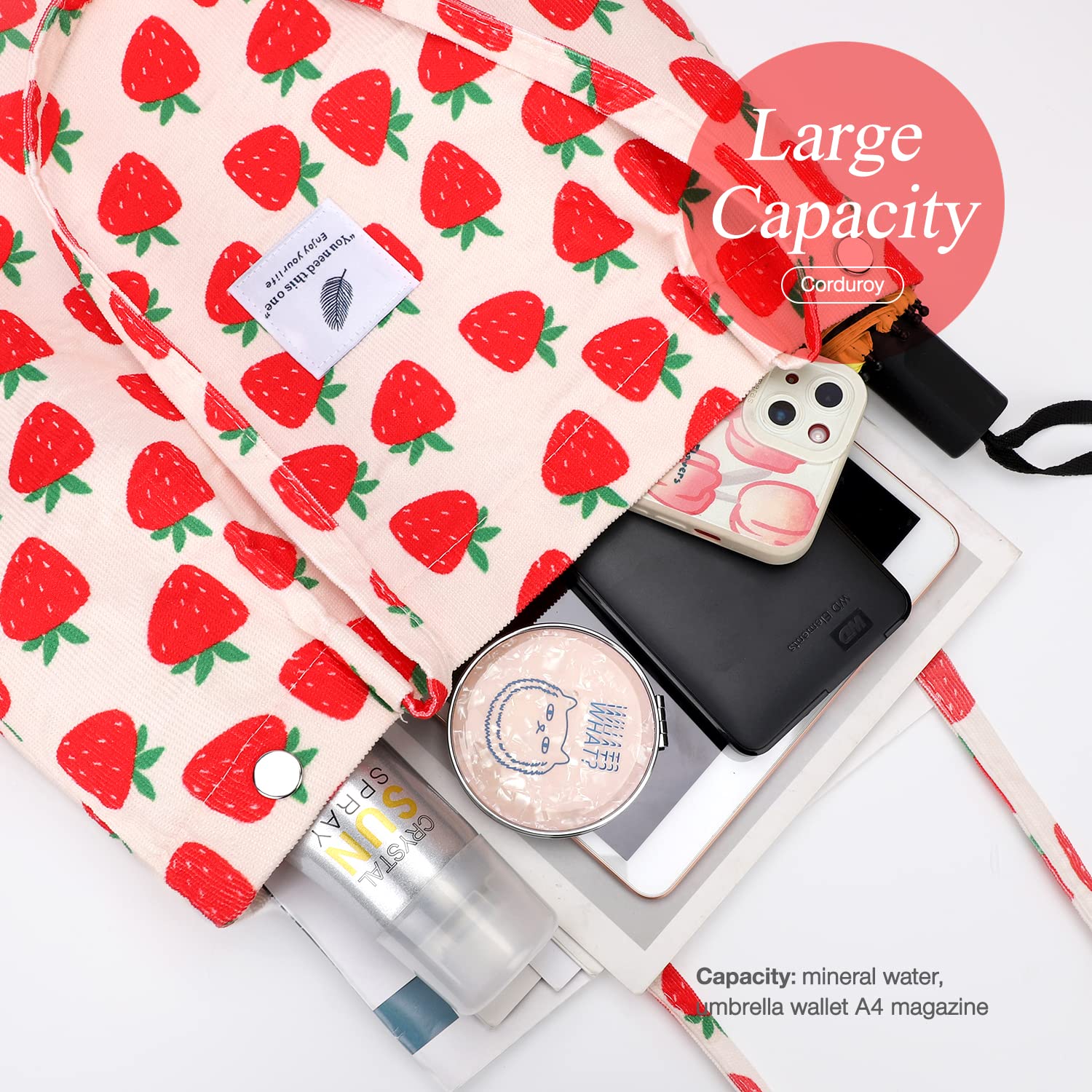Amplio espacio LHMTQVK fresa para portátil, cuadernos y accesorios.