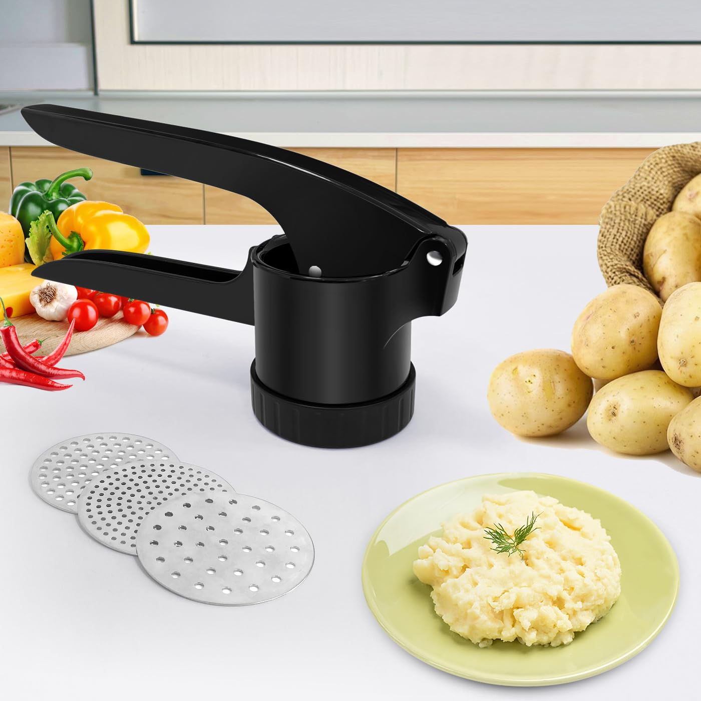 Diseño en negro elegante para cocina diaria.