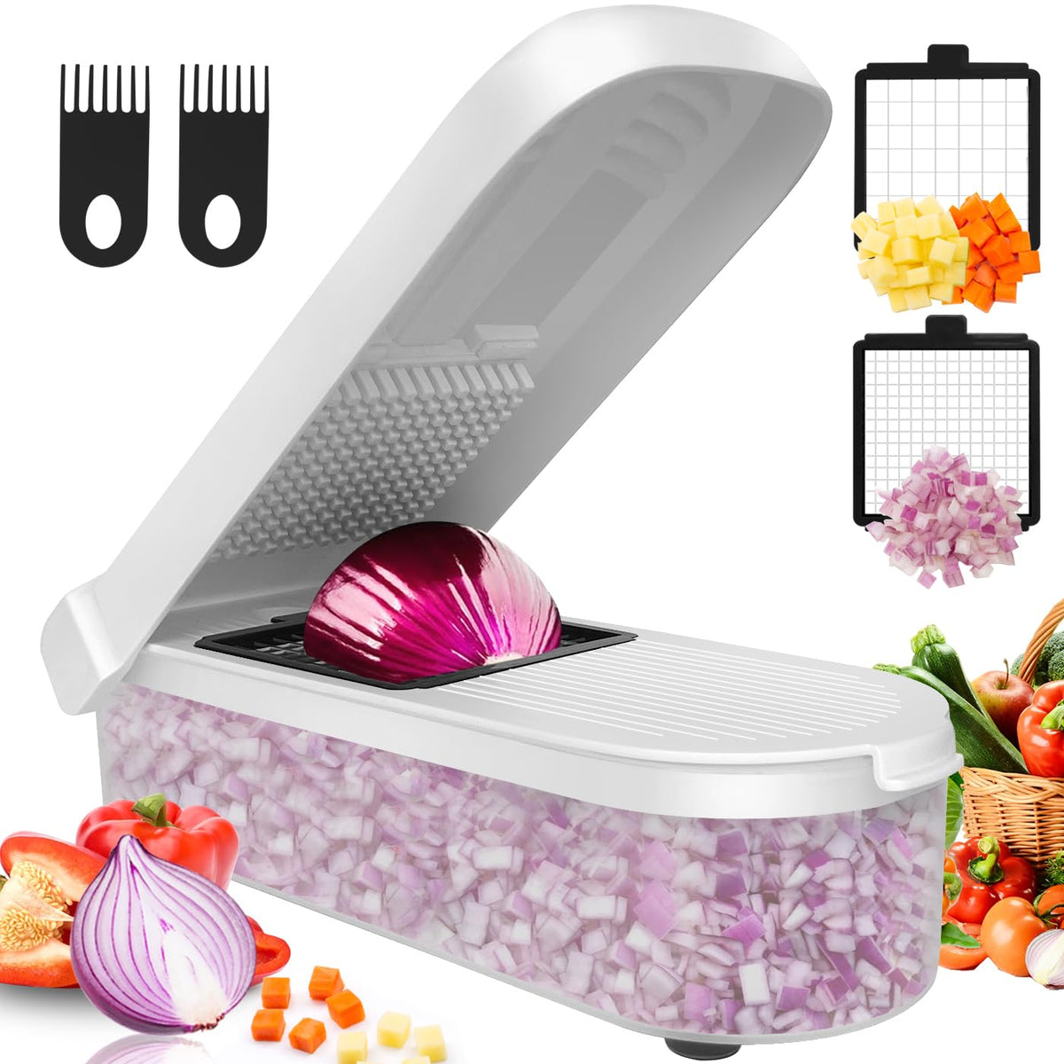 LHS picadora multifuncional corta cebollas con rapidez para recetas diarias