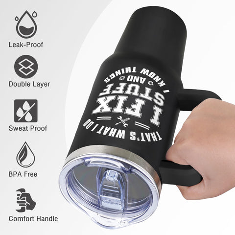 LHSCVUFASC tumbler anti-derrame, perfecto para trabajo y viaje.