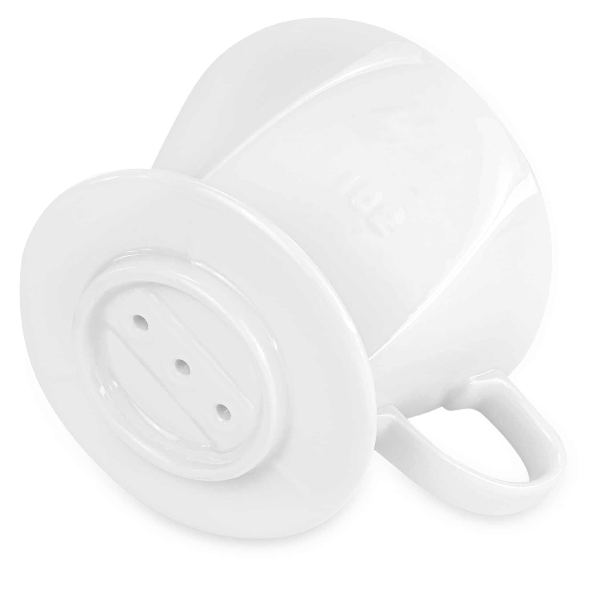 LHUKSGF vertedor de porcelana blanco minimalista para tazas.