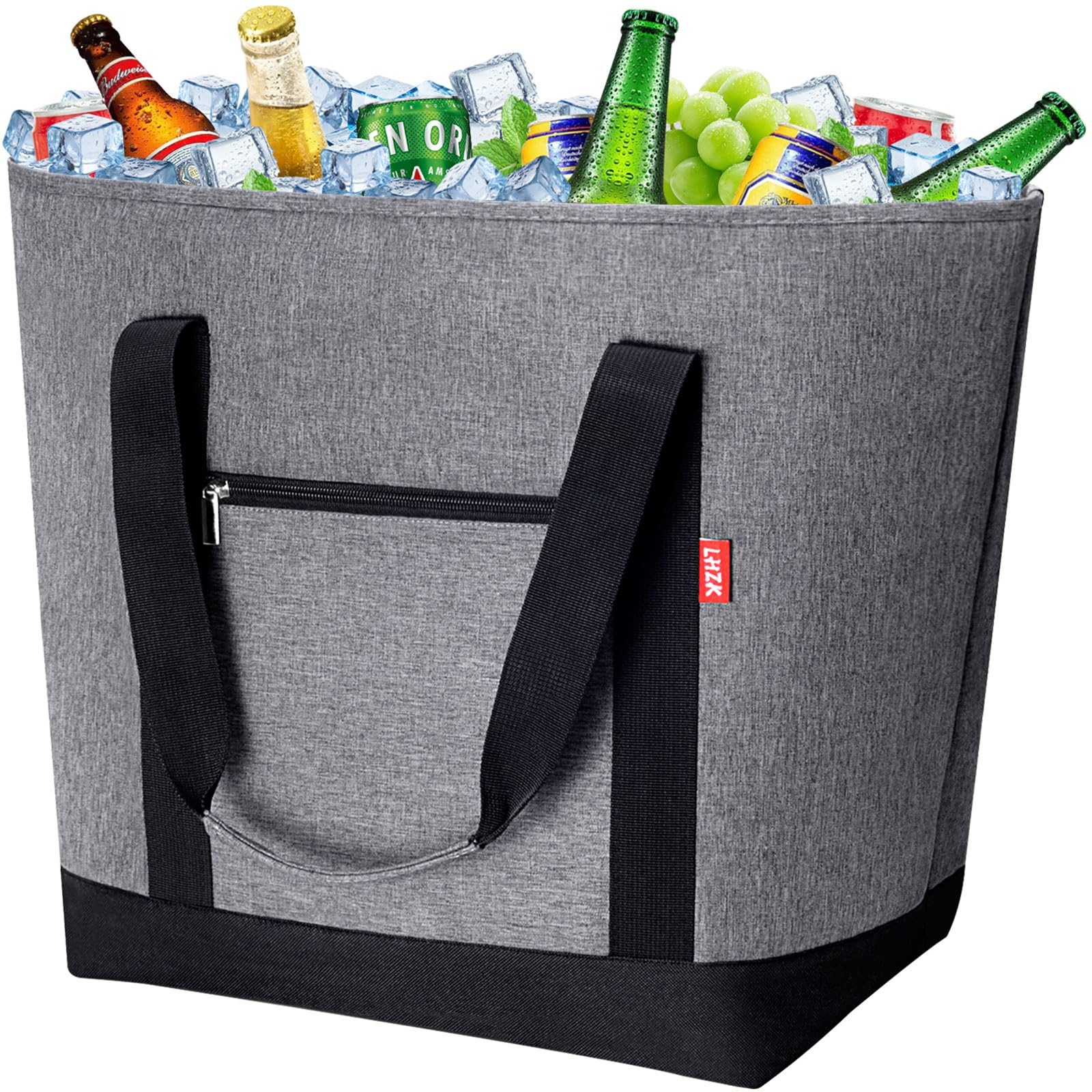 LHZK jumbo bolsa térmica, capacidad 50 litros, suficiente para comidas y bebidas.