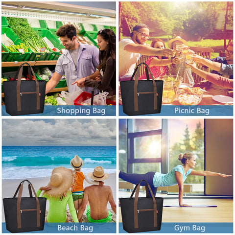 Diseño multifuncional para compras, almuerzo y picnic al aire libre.