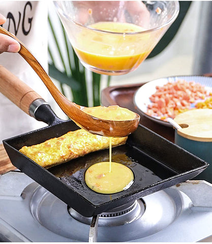 LI-GELISI Tamagoyaki Pan 9x7, compatible con inducción y otras cocinas modernas.