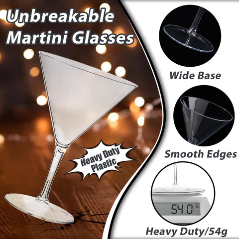 Vaso Liacere Martini con tallo ergonómico, cómodo de sujetar.