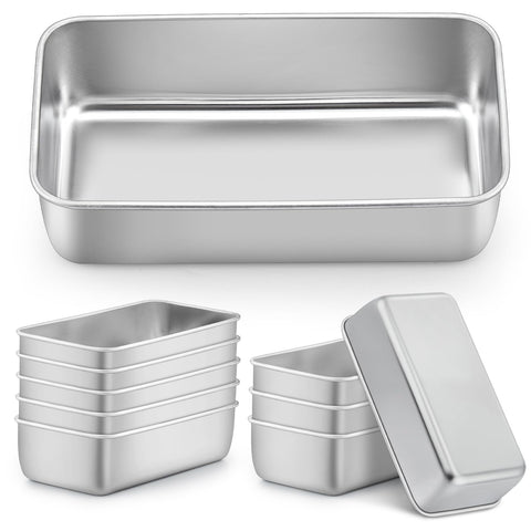 LIANYU set de 10 moldes para pan 9x5 pulgadas, ideal para hornear pan casero de forma uniforme.