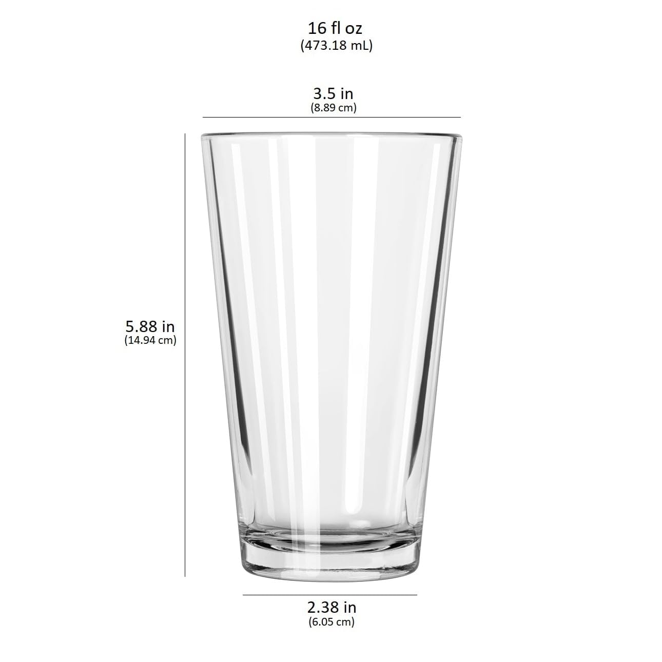 Vasos Libbey Bar Essentials para bar en casa, juego de 6.