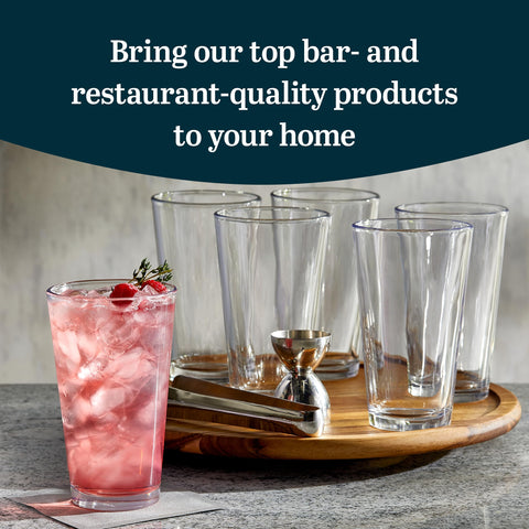 Vasos Libbey Bar Essentials para cocteles de 16 onzas, estilo moderno.