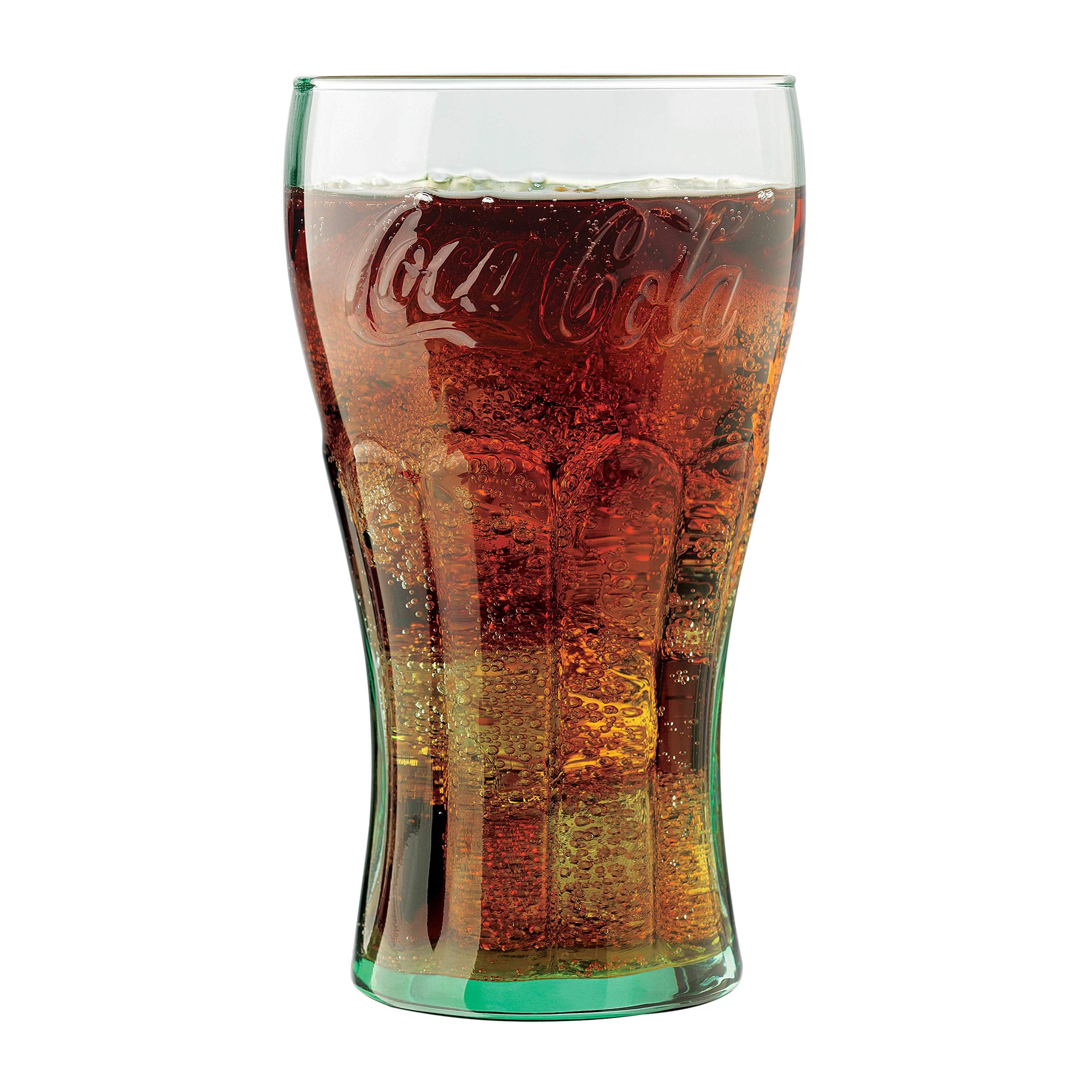 Libbey Coca-Cola tumbler con diseño de época para bebidas refrescantes.