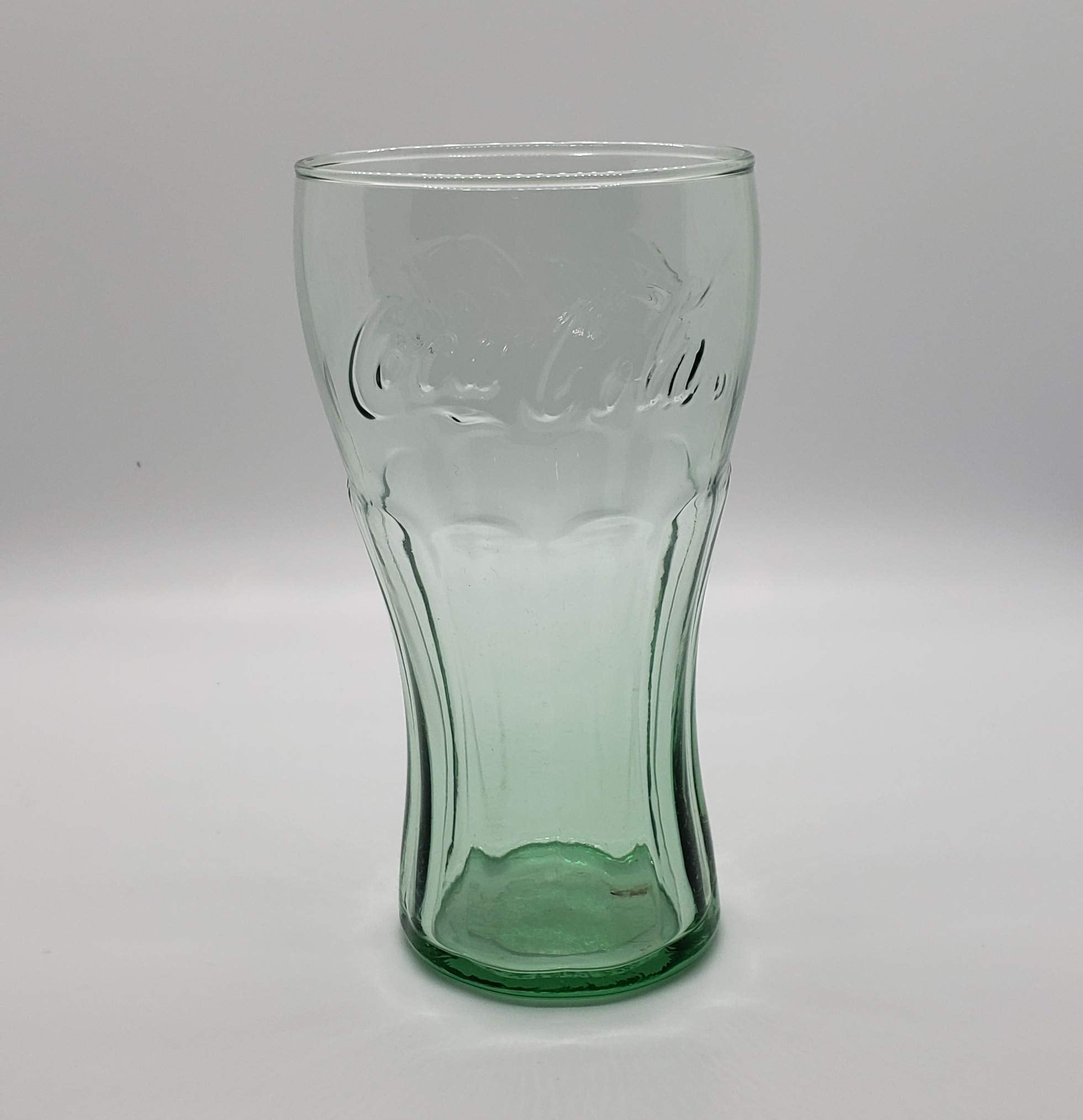 Libbey Coca-Cola verde, vaso de 6 pulgadas, juego de cuatro, perfecto para fiestas.