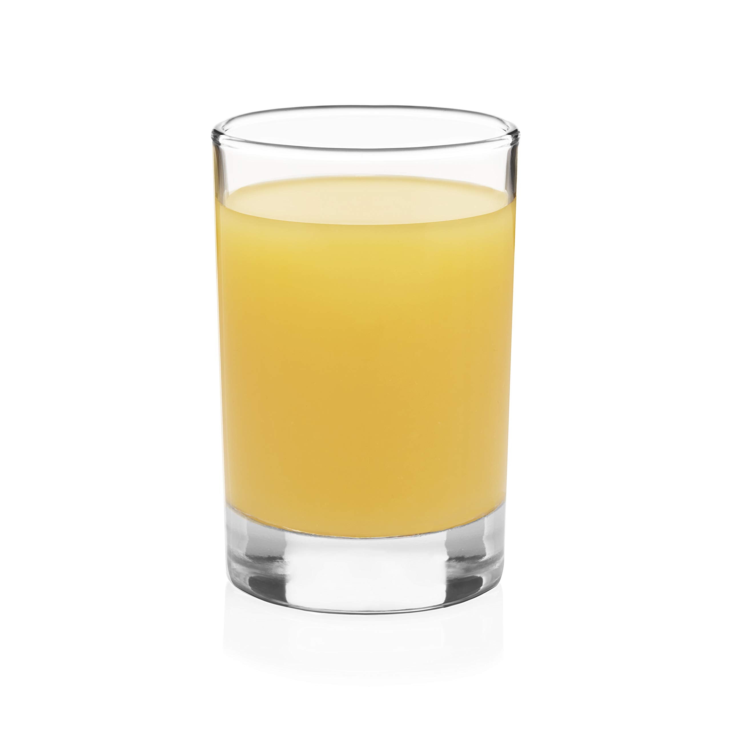 Libbey copa de zumo con base gruesa, conjunto de 4, para desayunos relajados.