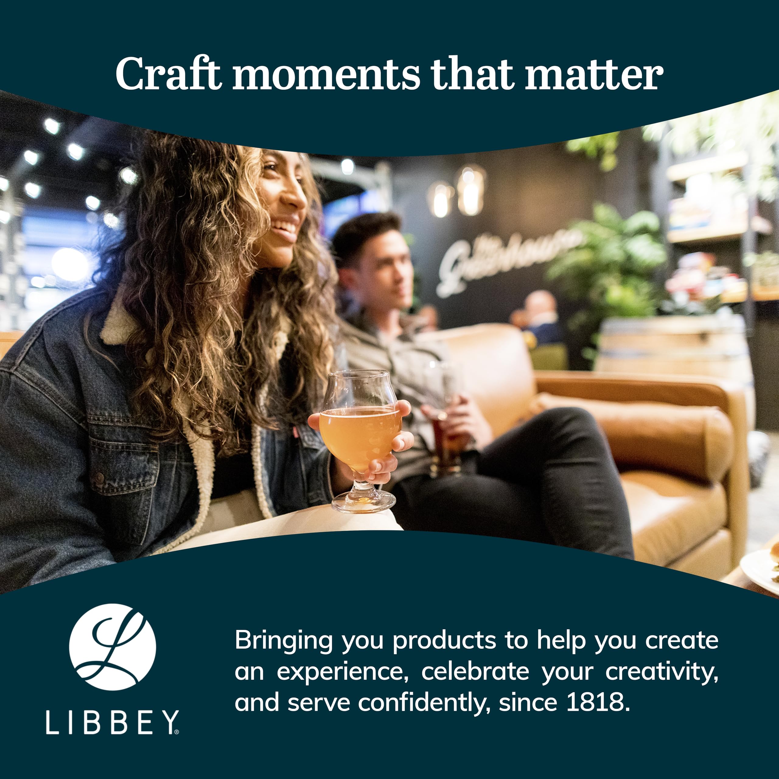 Conjunto Libbey Craft Brews de 4 vasos, regalo perfecto.