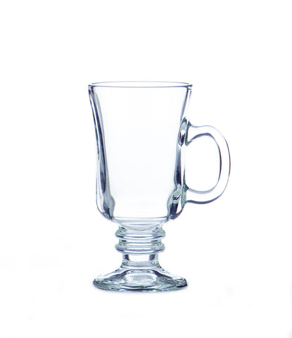 Libbey taza irlandesa de vidrio claro para café caliente, apta para lavavajillas