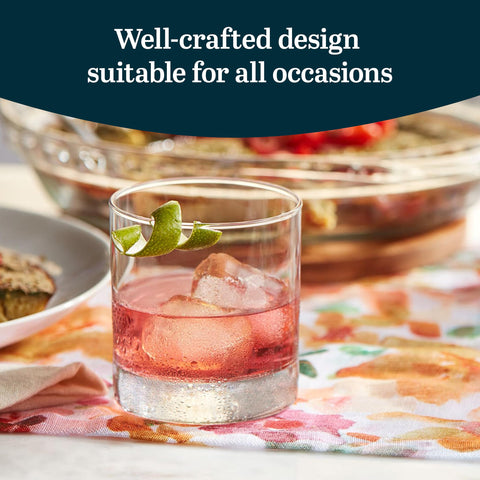 Libbey vaso whisky con líneas simples y tacto moderno.