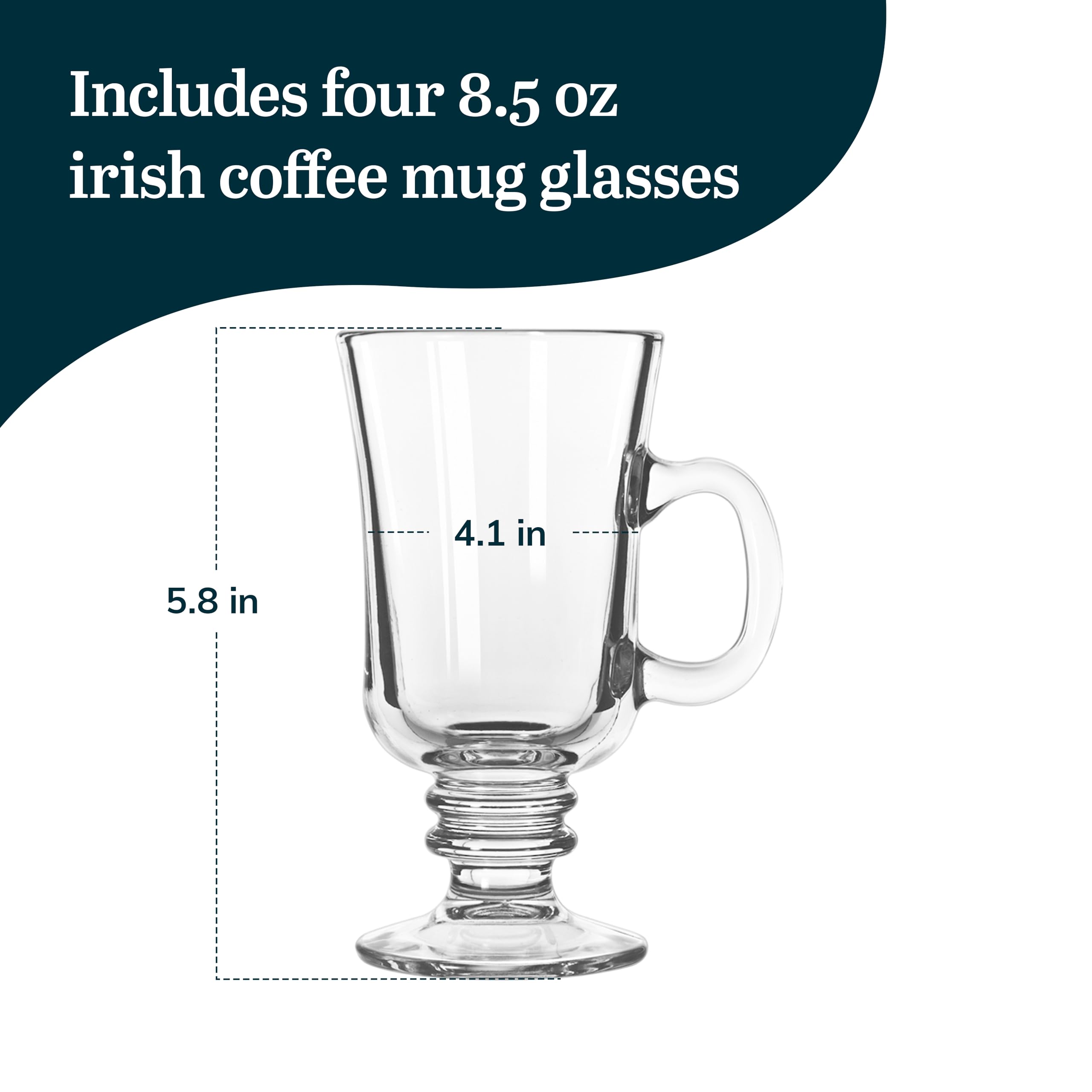 Libbey vaso irlandés de 8,5 onzas para bebidas calientes