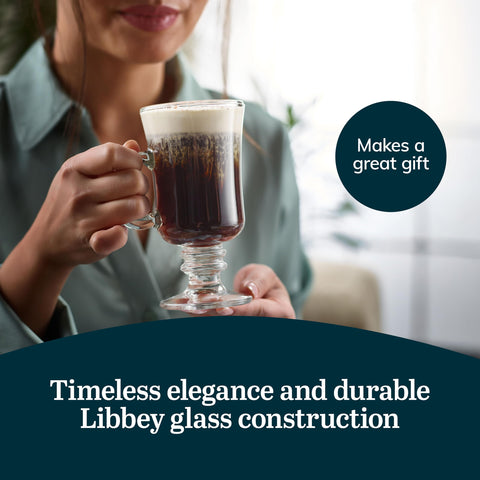 Libbey vasos irlandeses aptos para lavavajillas, duraderos y fáciles de limpiar