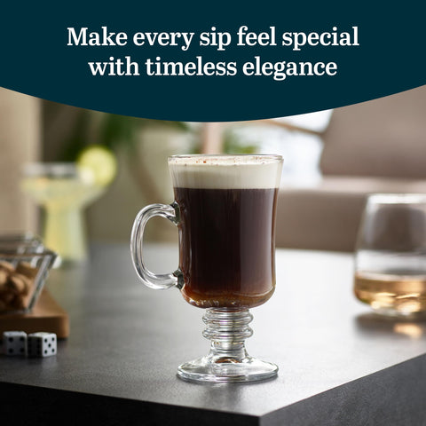 Libbey vasos de café irlandés con manija cómoda para un agarre estable