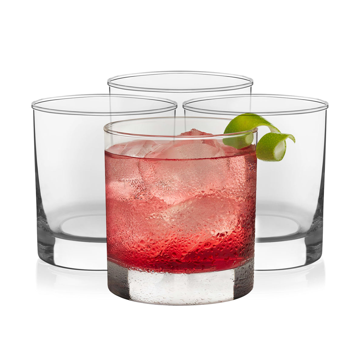Libbey vasos rocks con base pesada, 325 ml, para mayor estabilidad al beber.
