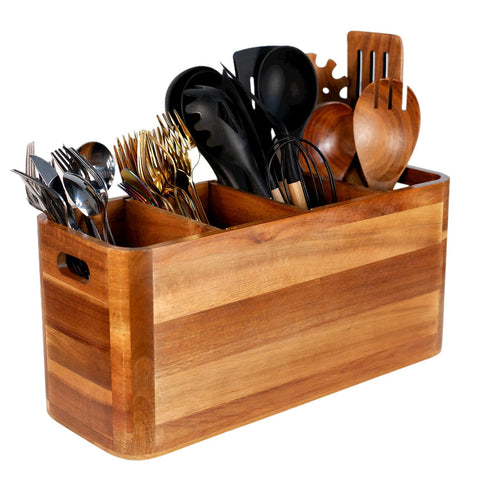 Porta-utensilios Liberal Brightdeer con 4 compartimentos para ordenar la cocina.