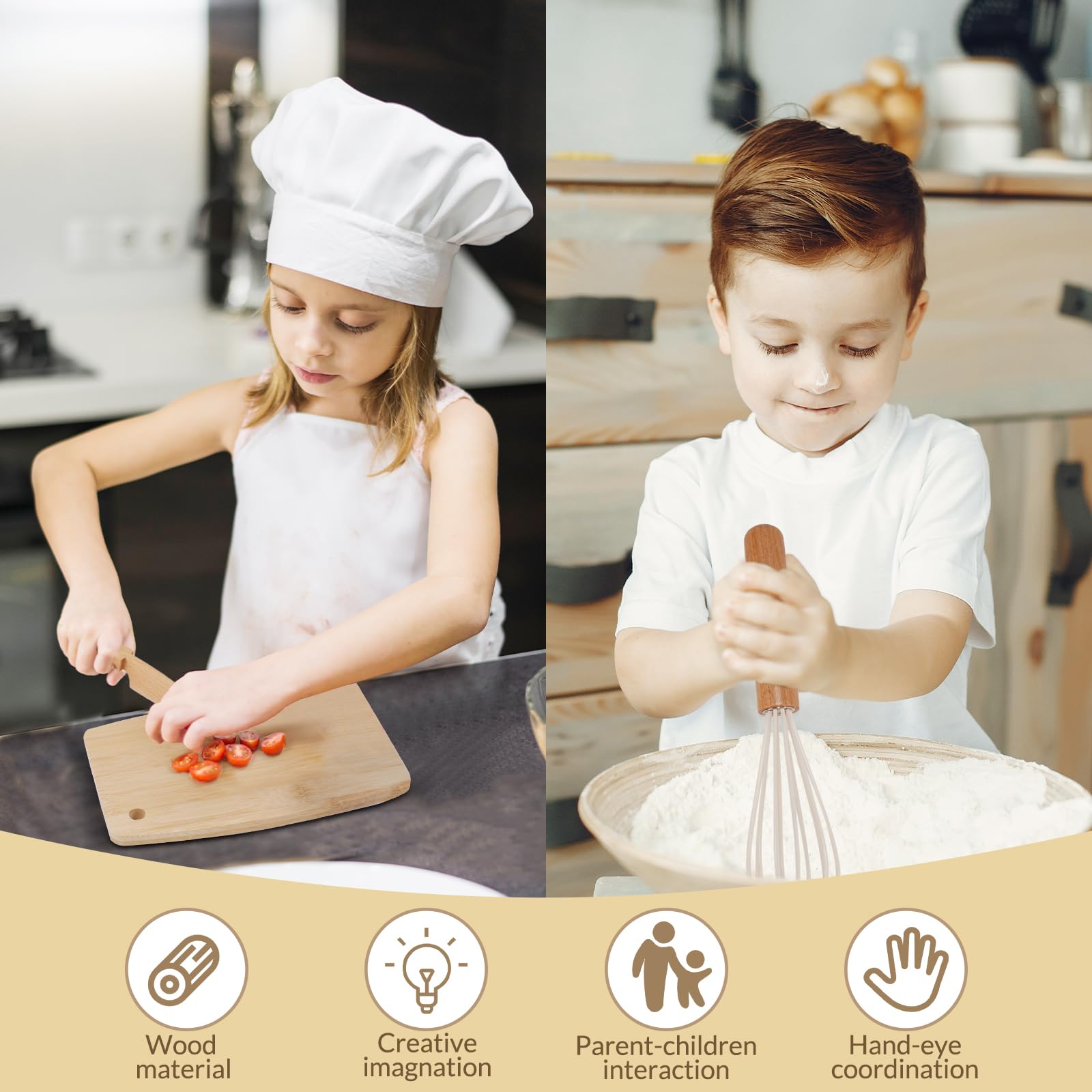 Rodillo de cocina para niños Liberal Brightdeer, ayuda a estirar masa con precisión.