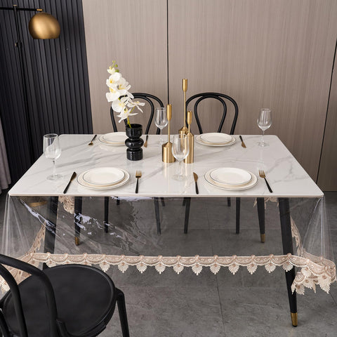 LIBERECOO mantel encaje bordado, toque clásico para cualquier ocasión.