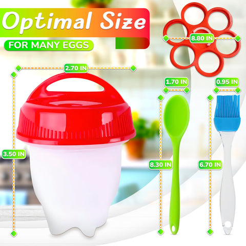LIBERHAUS moldes de silicona para huevos duros con desmolde fácil.