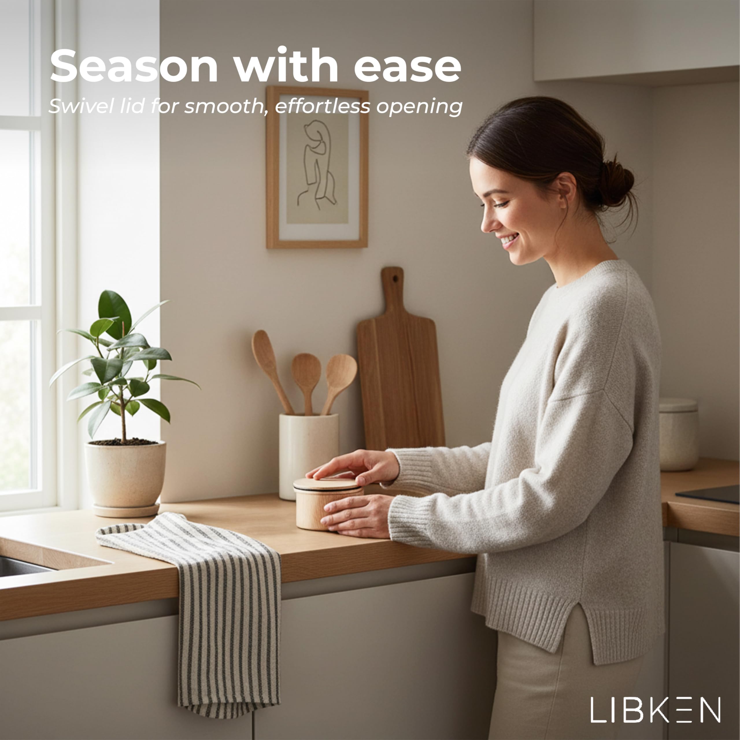 LIBKEN diseño minimalista escandinavo que armoniza con cocinas modernas